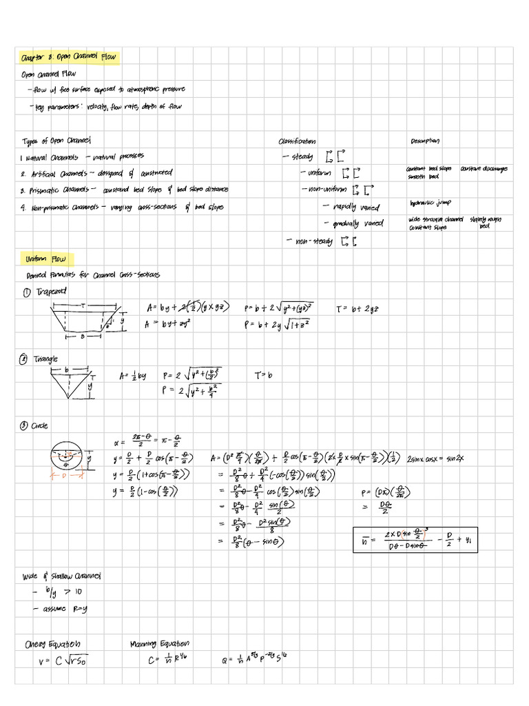 Hydraulics - Open Channel Flow | PDF