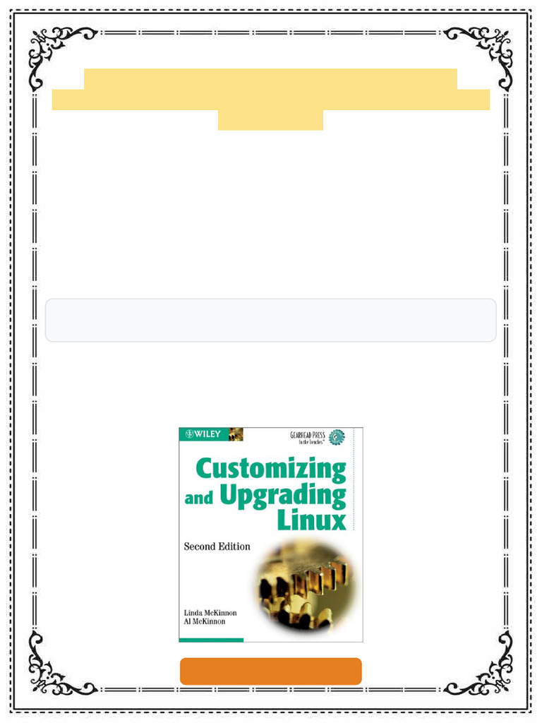 Customizing and Upgrading Linux Second Edition Linda Mckinnon all ...