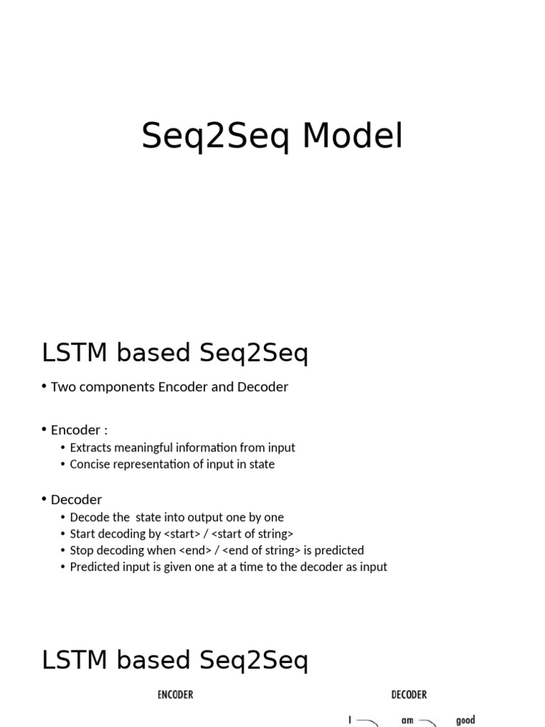 LSTM Seq2Seq Model with Self Attention | PDF