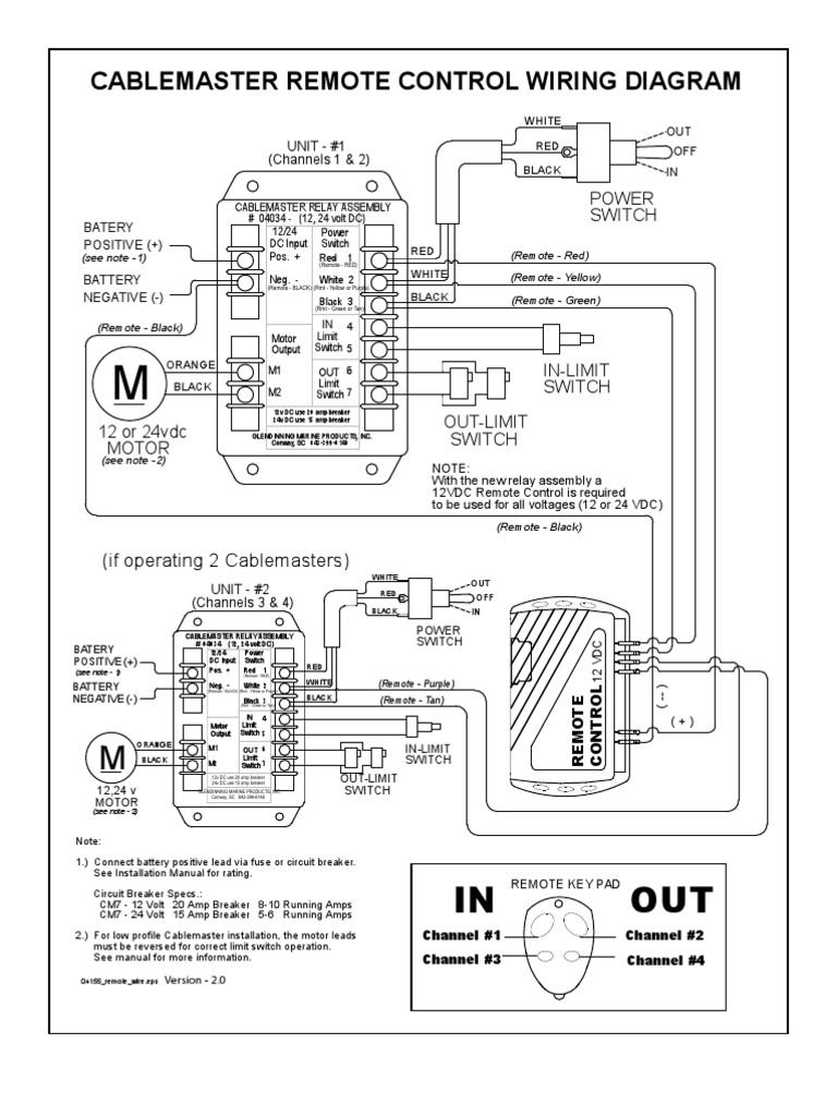 Remote Control-Wiring Diagram | Switch | Relay