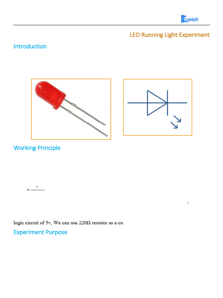 LED Running Lights Experiment | PDF | Diode | Light Emitting Diode