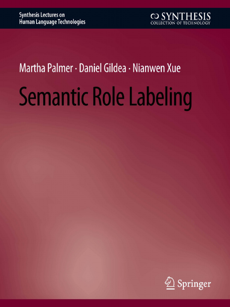 Palmer Et Al 2010 - Semantic Role Labelling | PDF | Subject (Grammar ...