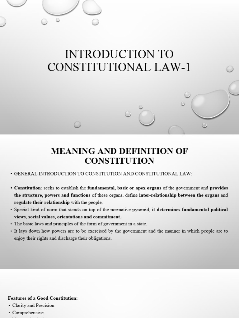 Overview of Constitutional Law Basics | PDF | Constitution | Political ...