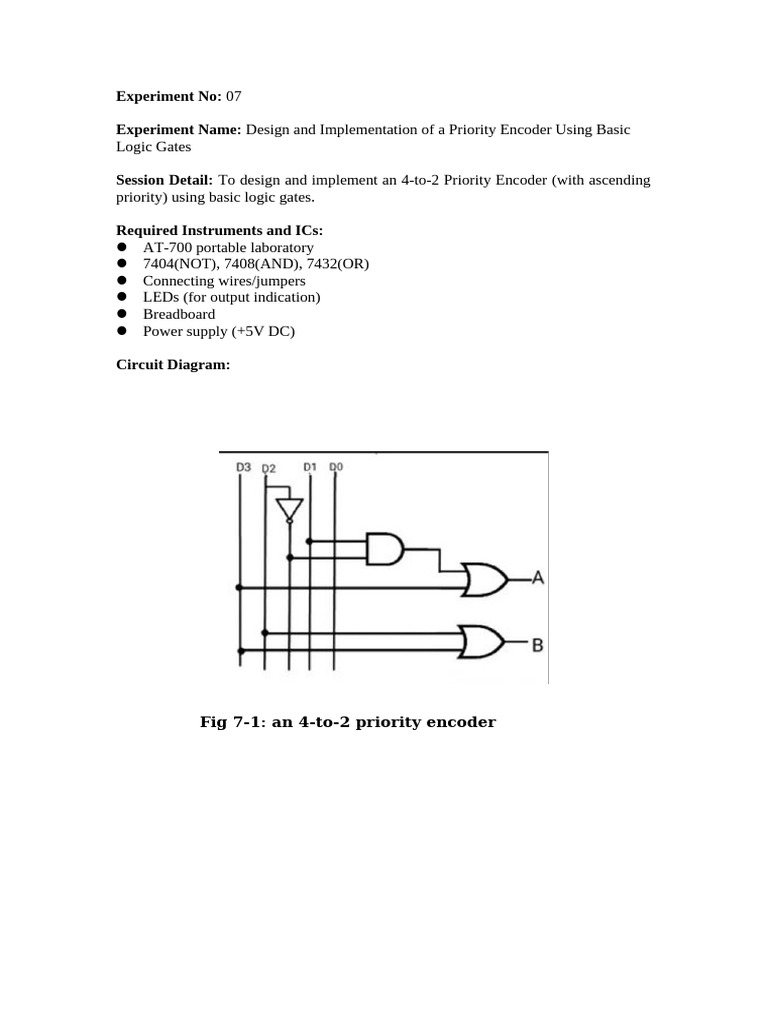 4-to-2 Priority Encoder Design Guide | PDF