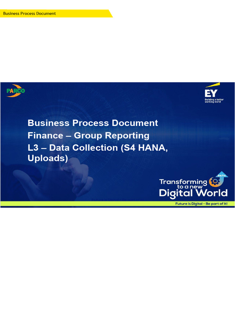 Finance Group Reporting Process Document | PDF | Business Process ...