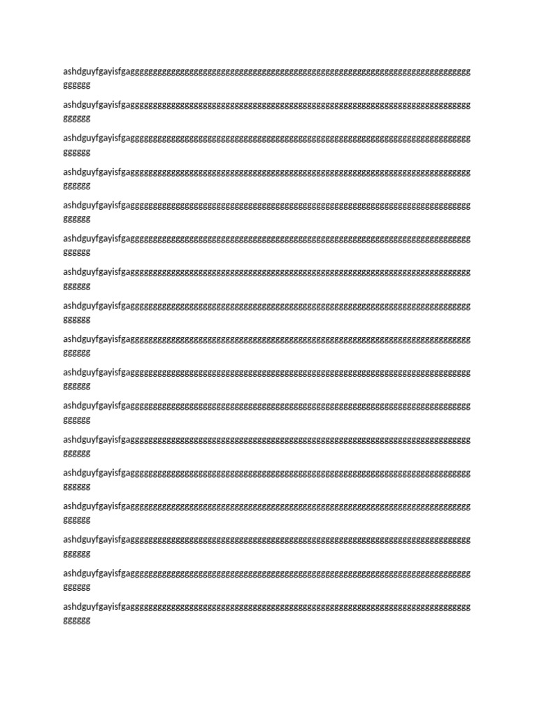 Document of Random Text Strings | PDF