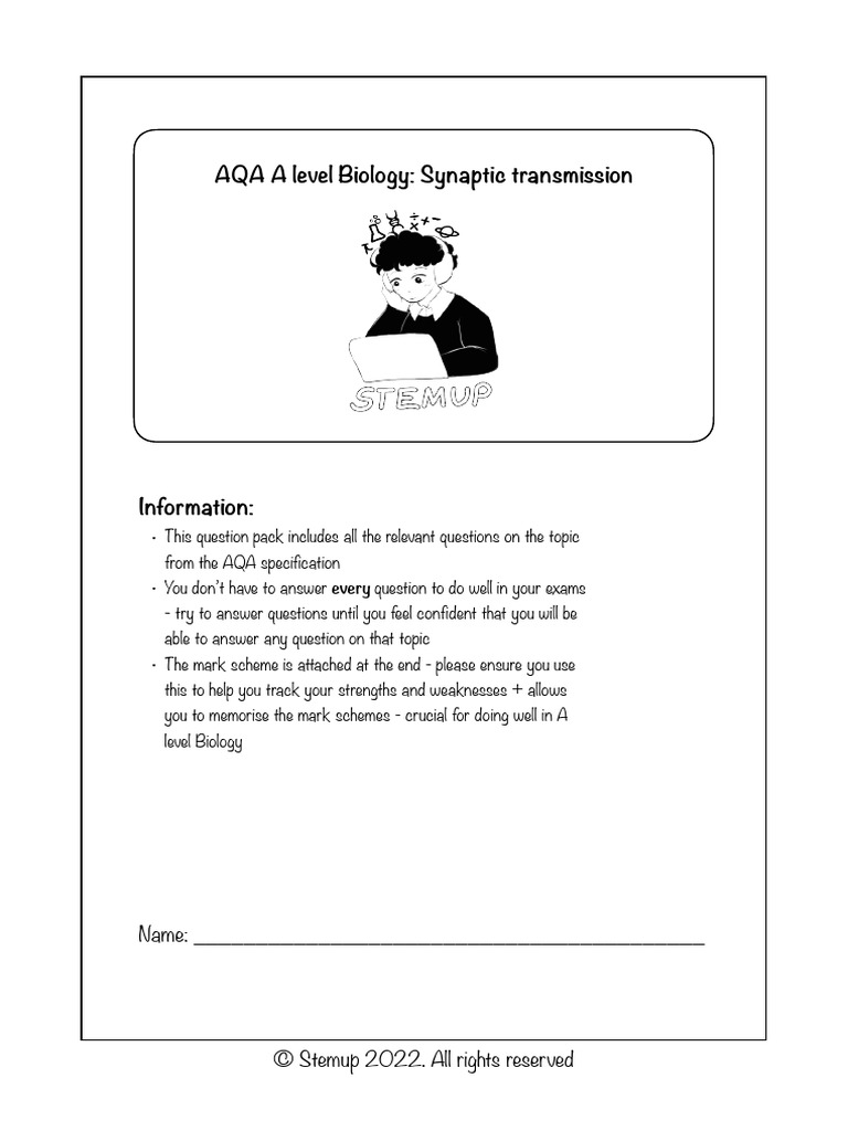3.6.2.2 Synaptic Transmission | PDF | Chemical Synapse | Synapse