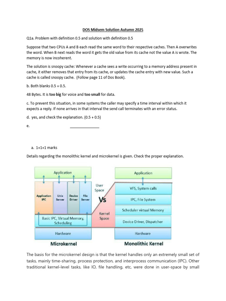 DOS Midsem Solutions Autumn 2025 | PDF | Central Processing Unit ...