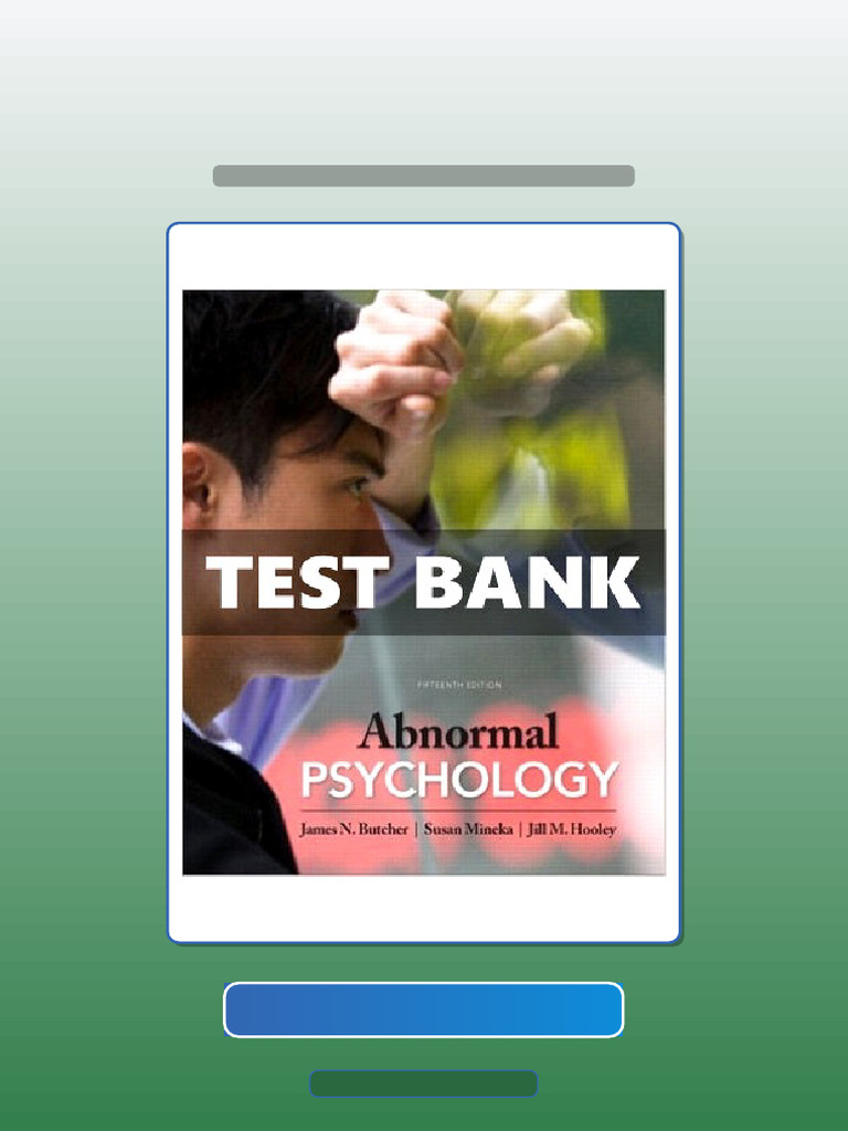 Abnormal Psychology Plus NEW MyPsychLab 15 Ed Butcher eBook and ...