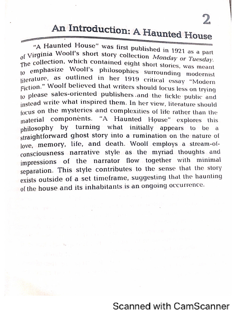 A Haunted House | PDF