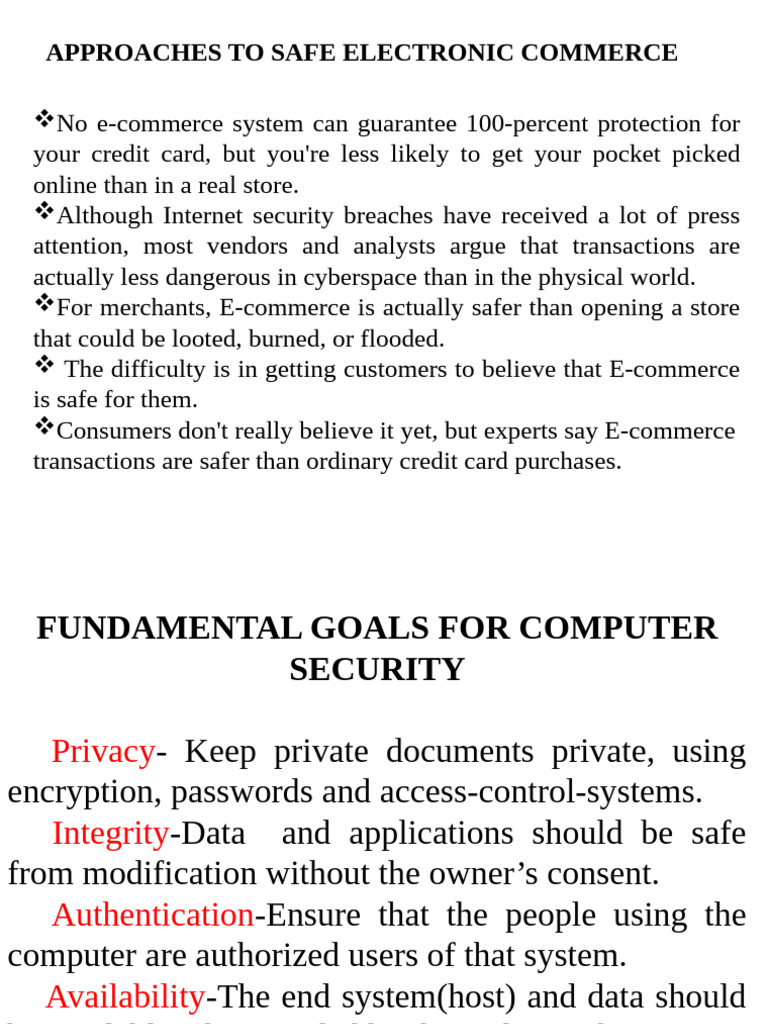E Commerce unit 2 | PDF | Transport Layer Security | Public Key ...