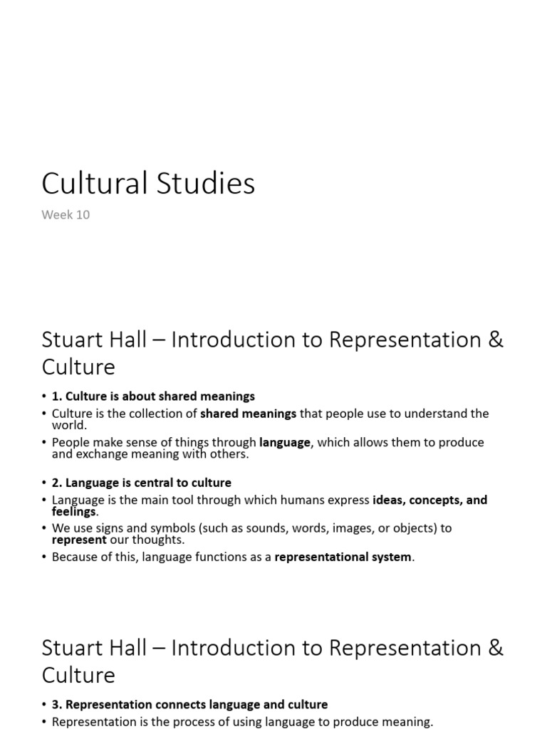 Representation and Culture Insights | PDF | Representation (Arts ...