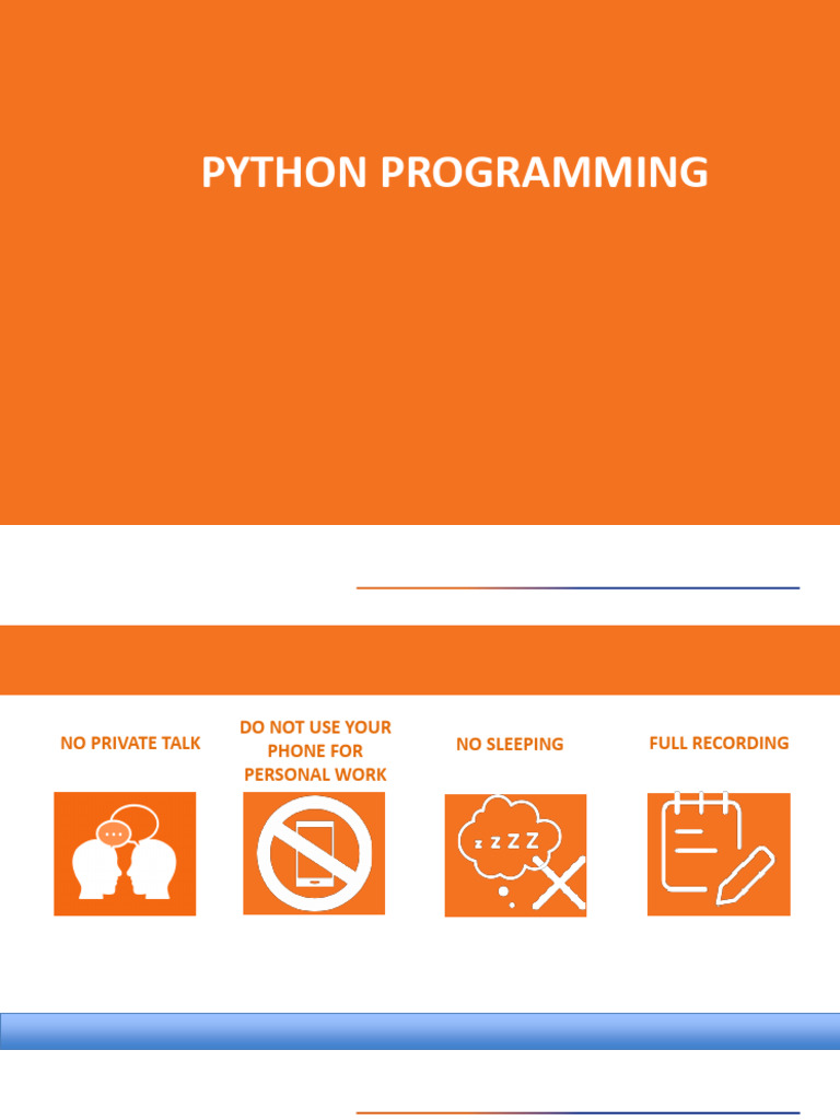 Python Programming Course Overview | PDF | Control Flow | Algorithms
