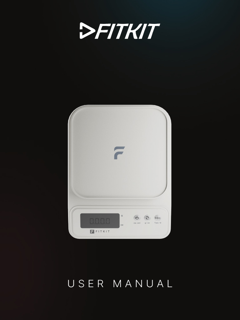 Fitkit Food Scale User Manual | PDF | Recycling | Waste
