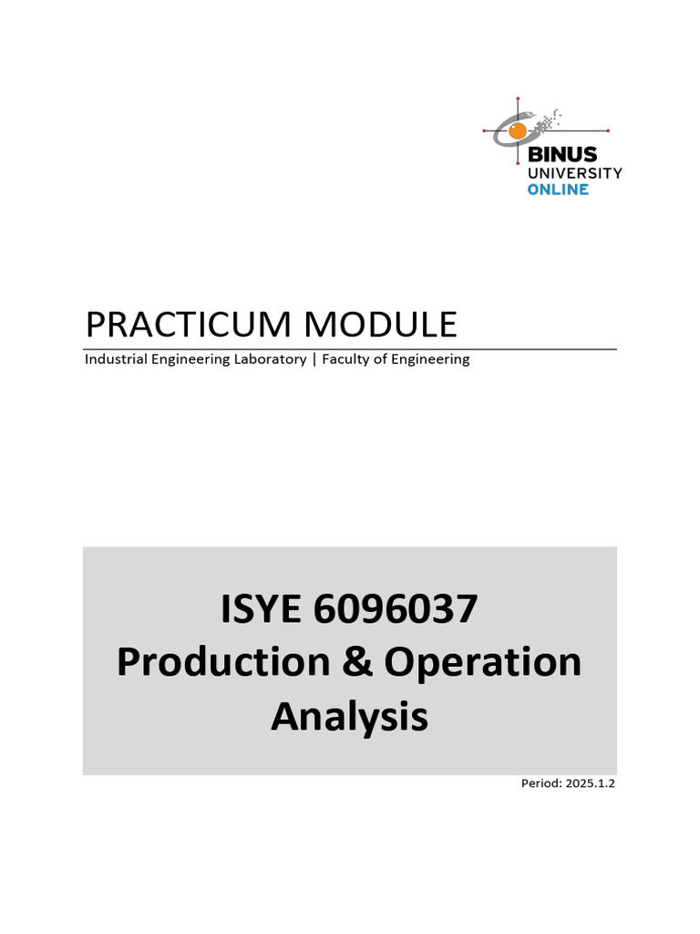 Production & Operation Analysis Module | PDF | Forecasting | Demand