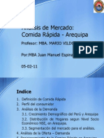 Análisis de Mercado de Comida Rapida Arequipa 05 02 2011