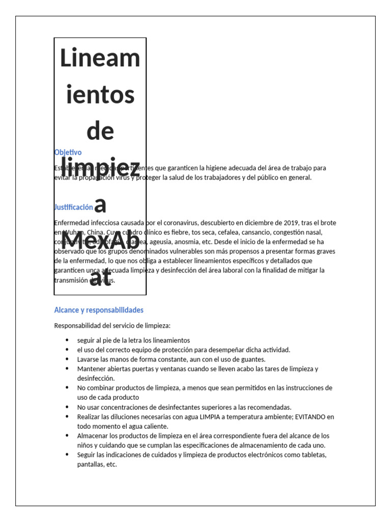 Limpieza en Tiempos de Covid 19 | PDF | Lavado de manos | Salud pública