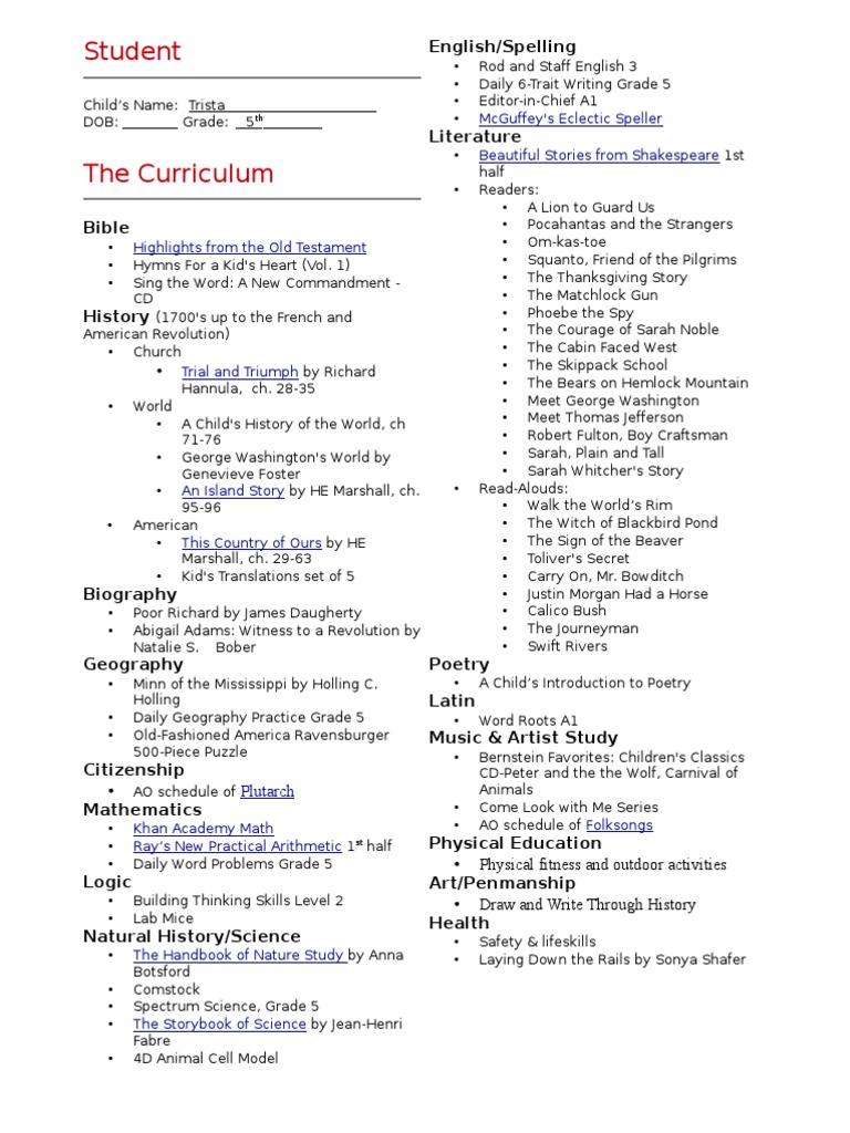 Grade 5 Daily Geography Curriculum | PDF
