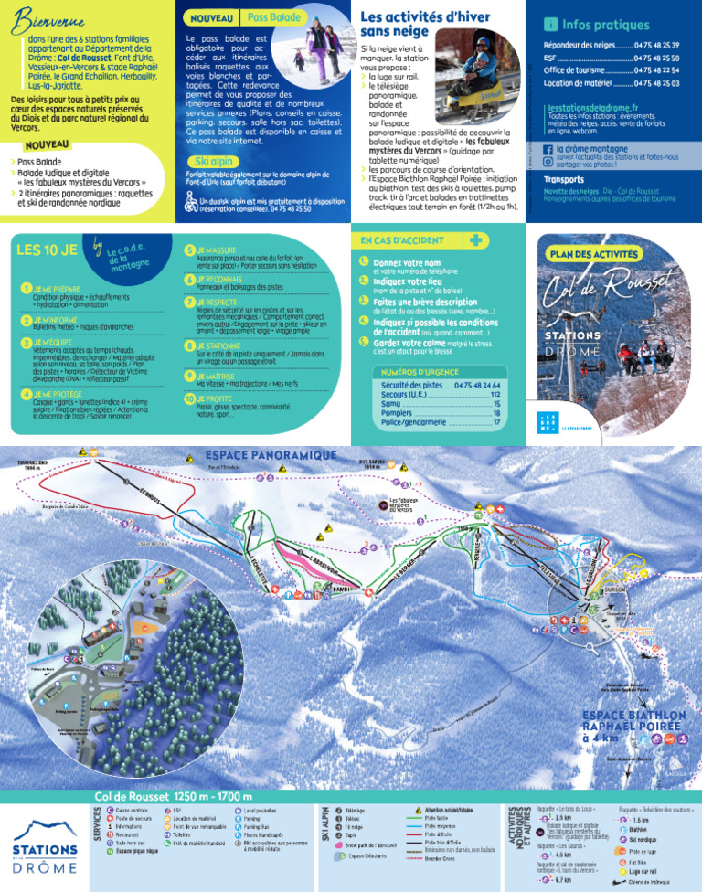 Activités et sécurité au Col de Rousset | PDF | Course | Sports individuels