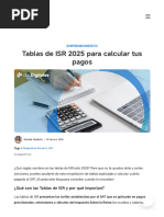 Tarifas ISR 2025: Límites y Cálculos | PDF