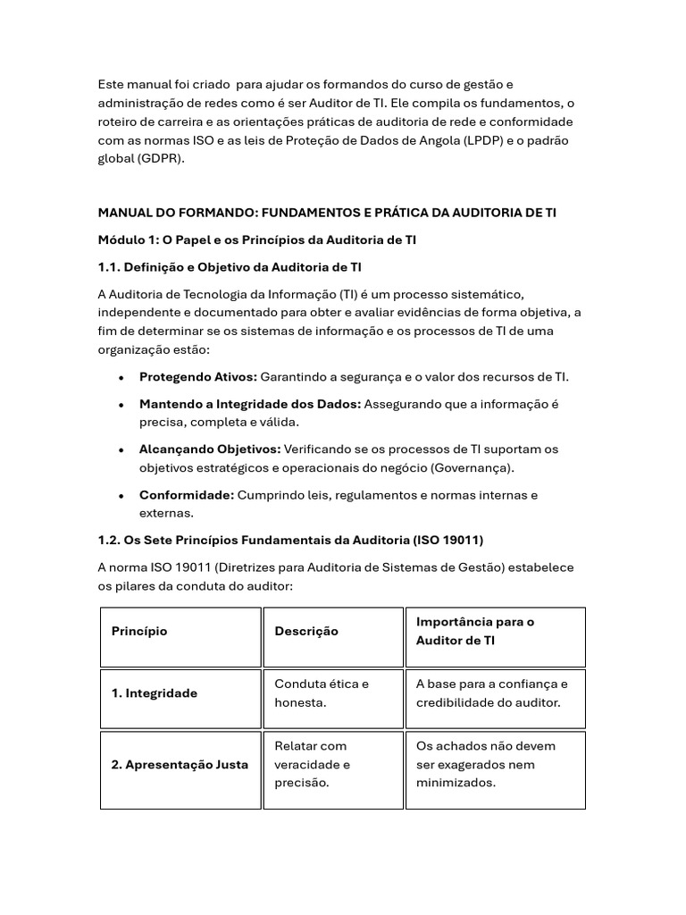 Guia Completo para Auditoria de TI | PDF | Tecnologia da Informação | Cobit
