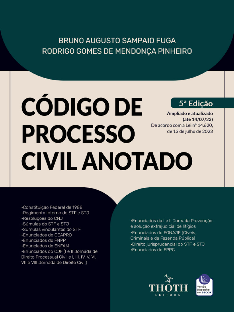 Código de Processo Civil Anotado 5ª Ed. | PDF | Jurisprudência ...