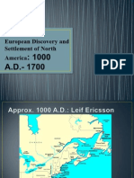 European Discovery and Settlement of North America