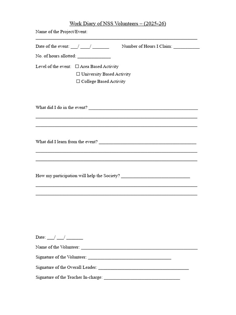 NSS Diary Page3 33copies | PDF
