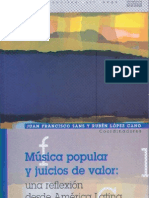 Musica Popular y Juicio de Valor