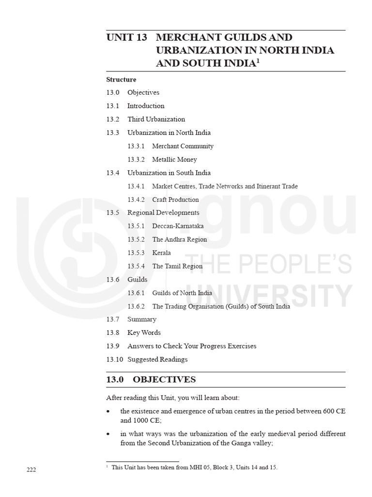 Merchant Guilds and Urbanization in India | PDF | Coins