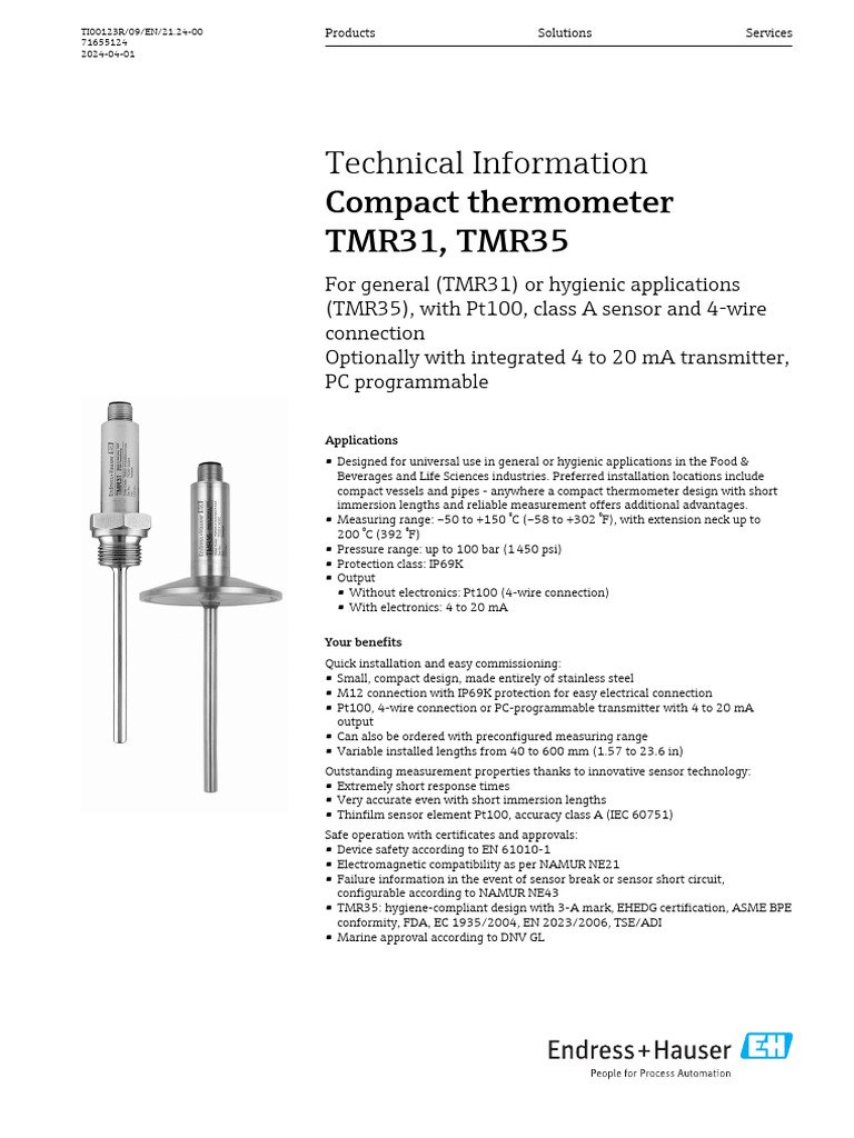 Compact Thermometers for Food & Life Sciences | PDF | Power Supply ...