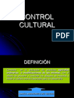 Principios de Control de Plagas: Control Cultural