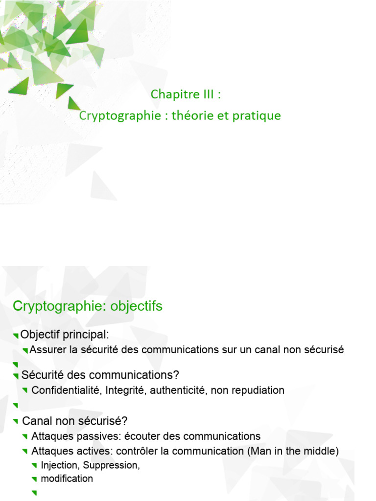 Introduction à la cryptographie moderne | PDF | Cryptanalyse | Cryptage