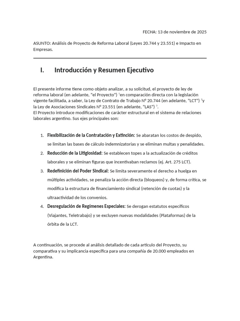 Impacto de la Reforma Laboral en Empresas | PDF | Salario | Juez