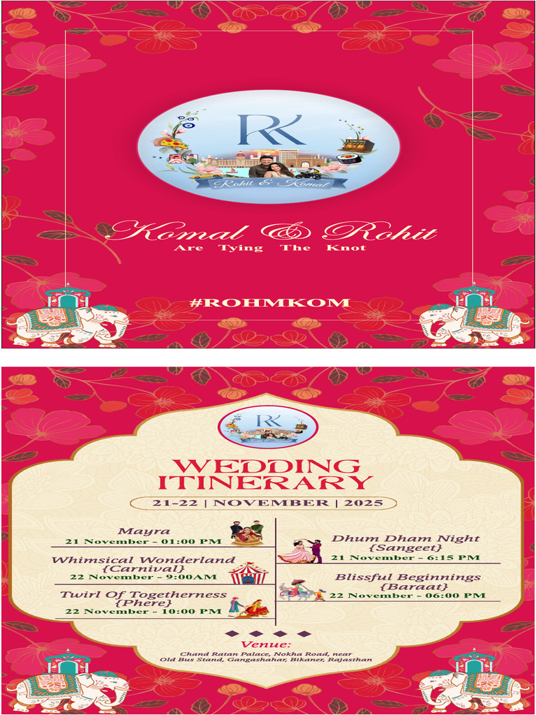 Wedding Invitation RK | PDF