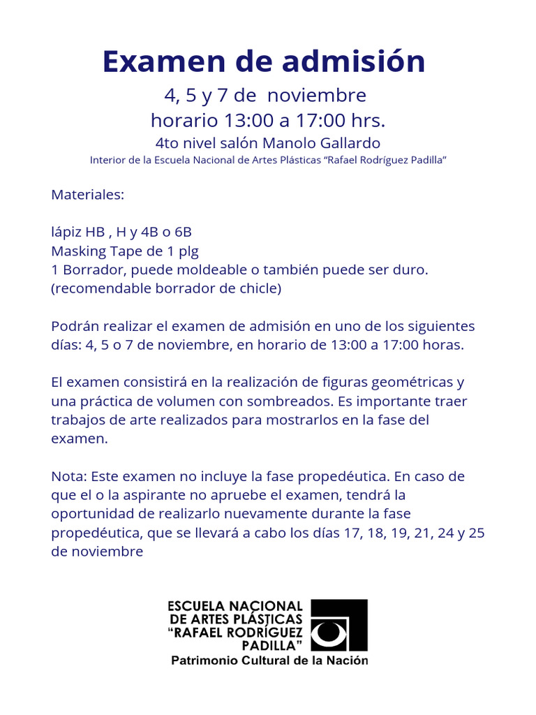 Examen de Admision y Propedã - Utico | PDF