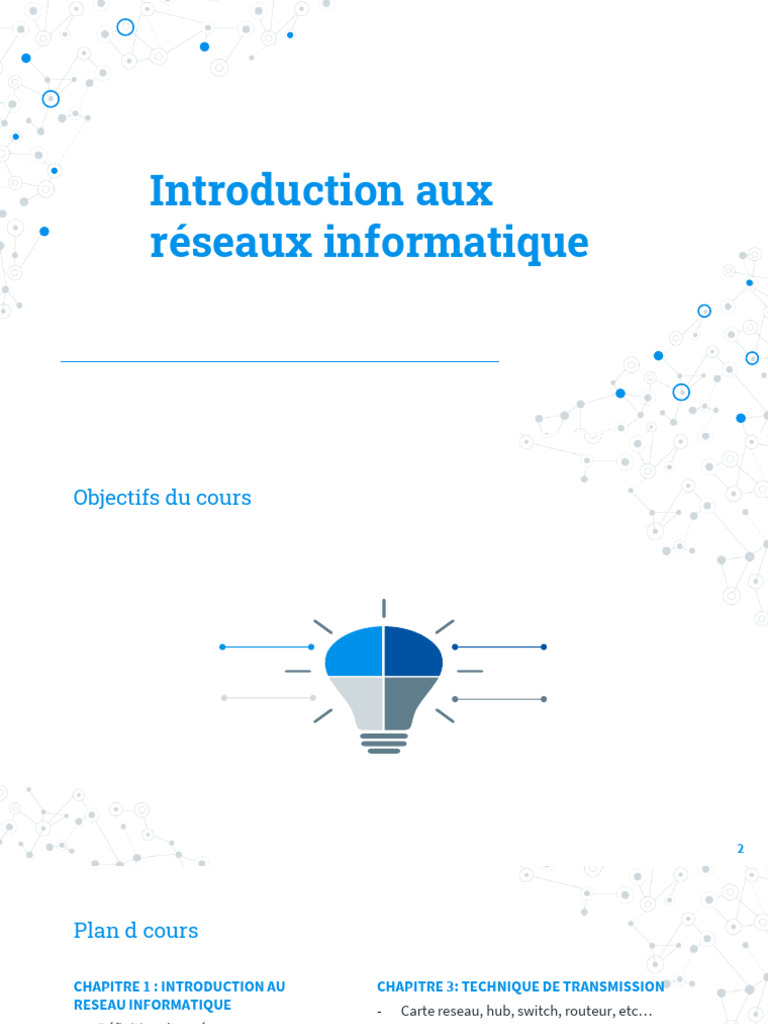 Introduction aux réseaux informatiques | PDF | Topologie de réseau ...