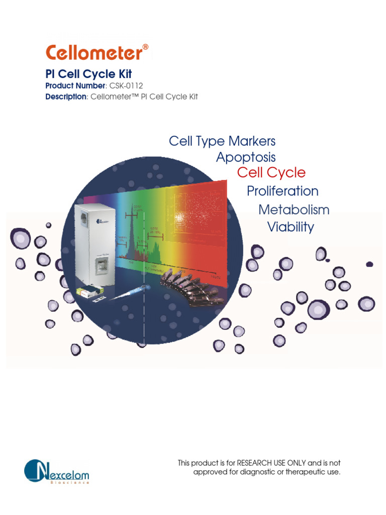 PI Cell Cycle Analysis Kit Guide | PDF | Cell Cycle | Cell Biology