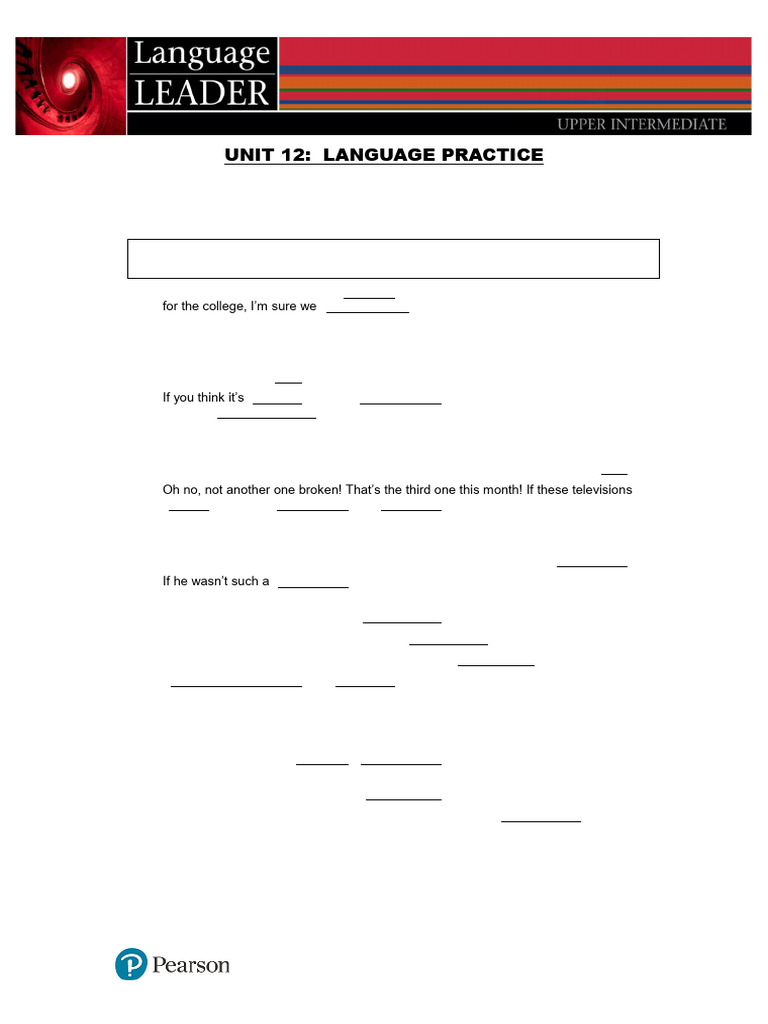 Unit 12 Language Practice-1 | PDF | Human Communication | Linguistics