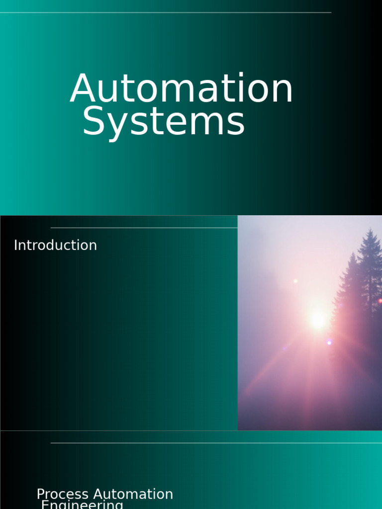 Overview of Automation Systems | PDF