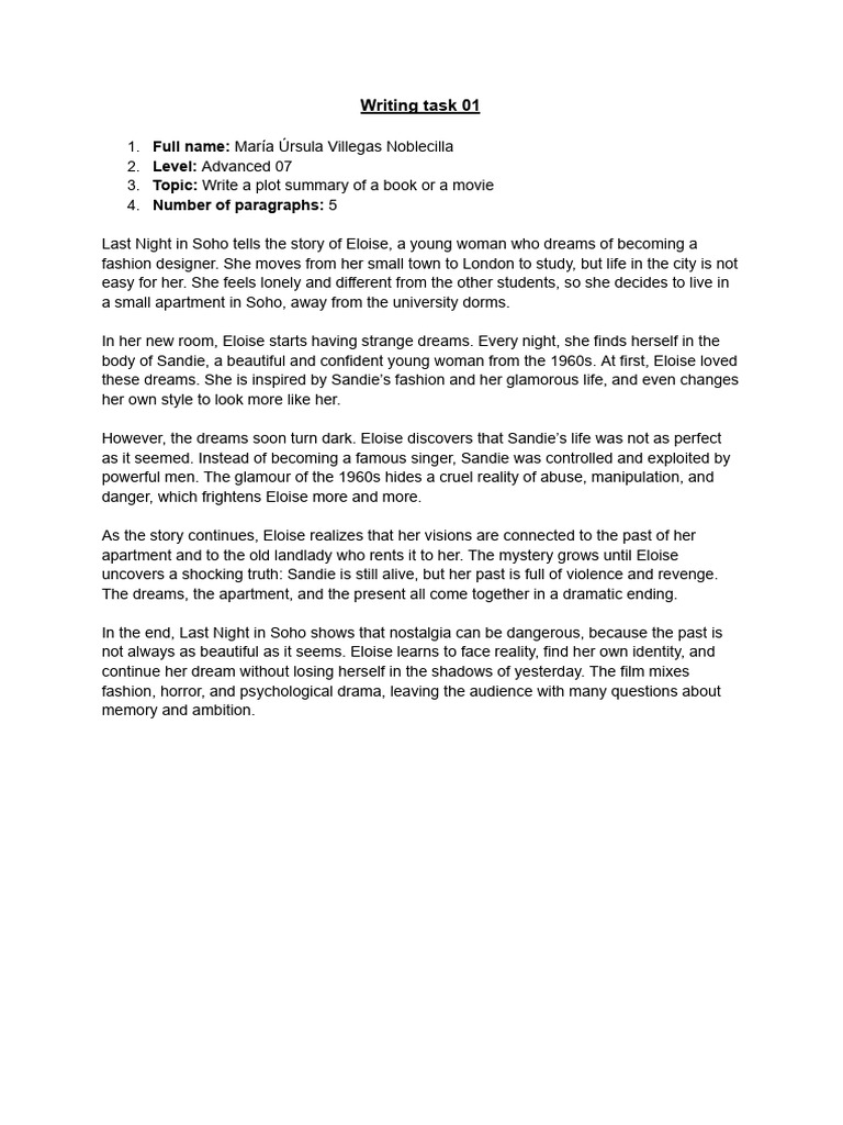 Writing Task 01 | PDF