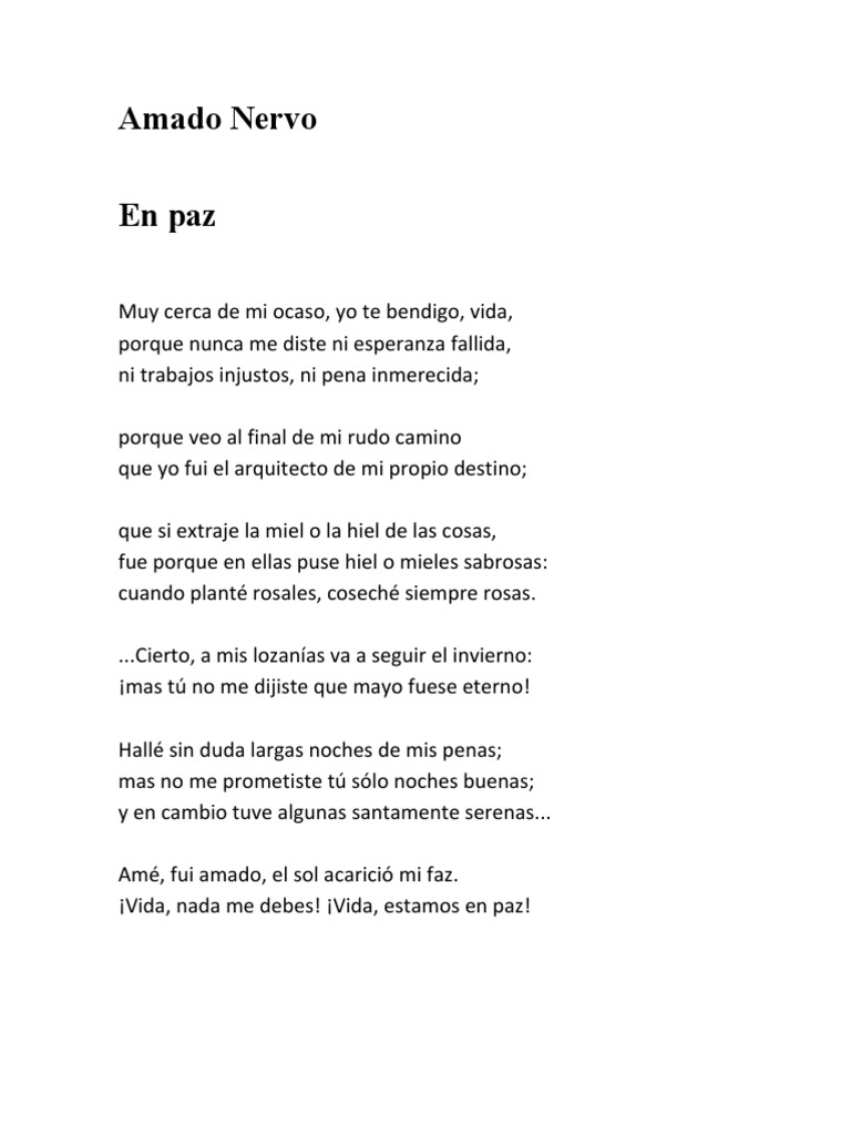 Amado Nervo en Paz y Un Angel Caido PDF