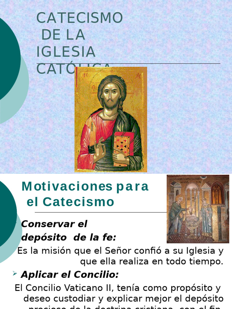 PRIMERA CLASE CATECISMO DE LA IGLESIA CATOLICA C (1) | PDF | Iglesia ...