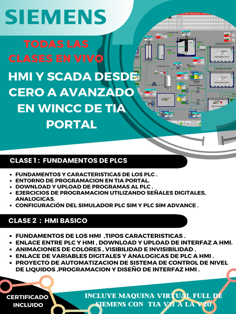 Curso Completo de HMI y SCADA en WinCC | PDF | Scada | Controlador ...