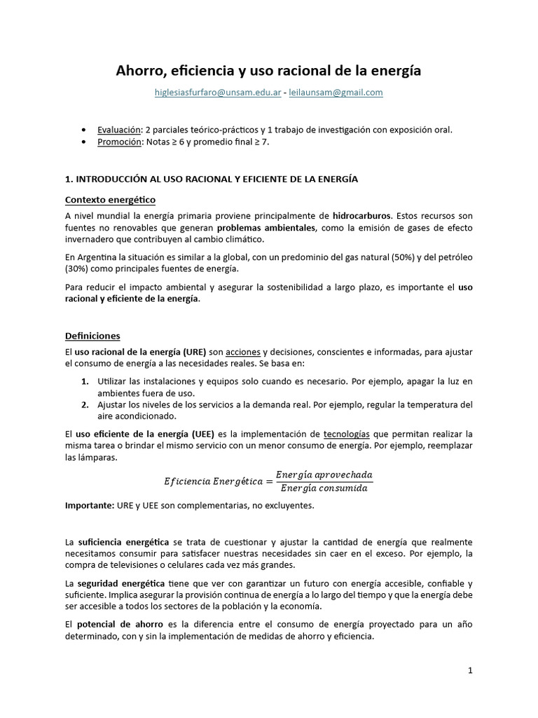 Ahorro y Eficiencia Energética en Hogares | PDF | Uso eficiente de ...
