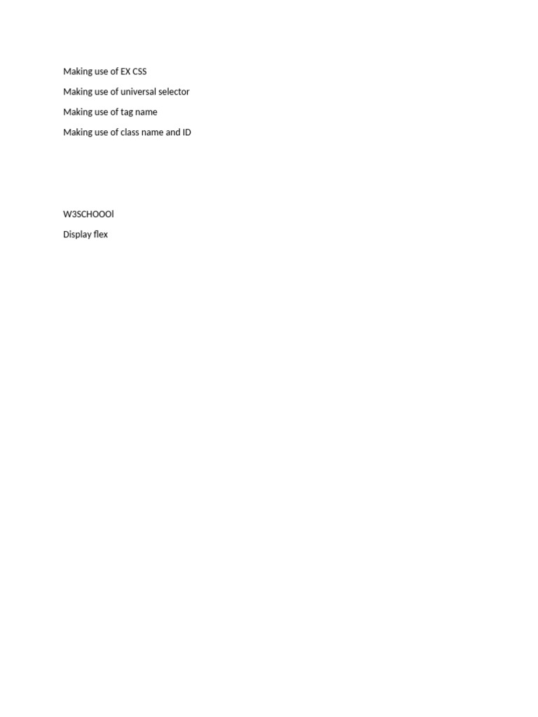 Making Use of EX CSS | PDF