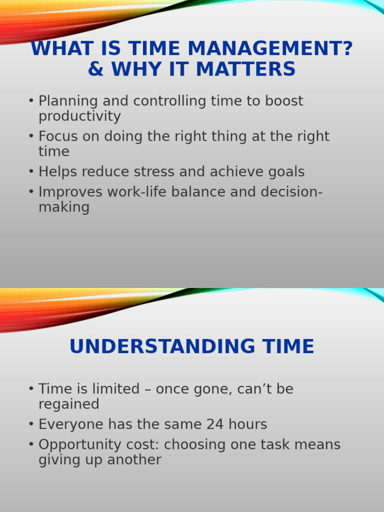 Effective Time Management Strategies | PDF
