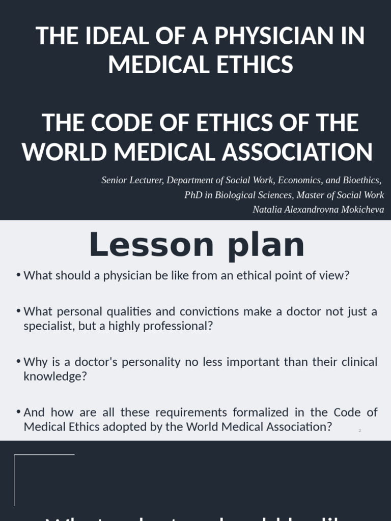 Ethical Principles for Physicians | PDF | Physician | Informed Consent