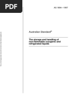 As 1894-1997 The Storage and Handling of Non-Flammable Cryogenic and Refrigerated Liquids