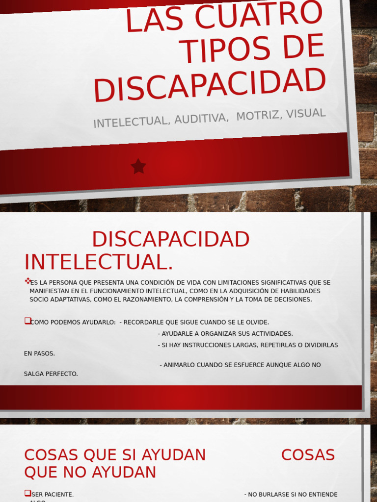 Tipos de Discapacidad y Cómo Ayudar | PDF | Invalidez | Percepción visual